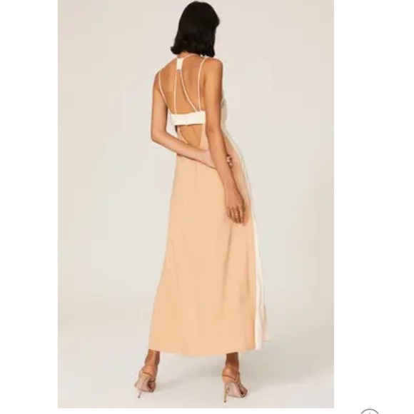 Jonathan Simkhai Eileen Lace Cream Slip Dress Size 10 - Picture 6 of 8